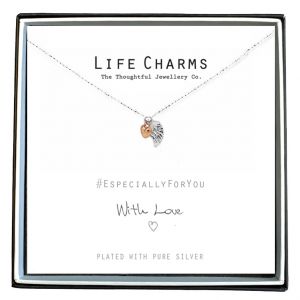 Life Charms - EFY001N - Verzilverd collier - Angel Wings