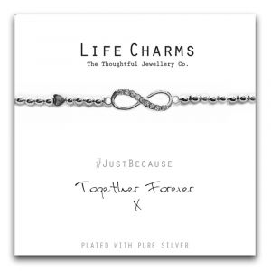 480227 - Life Charms - LC027BW - Just because - Together Forever