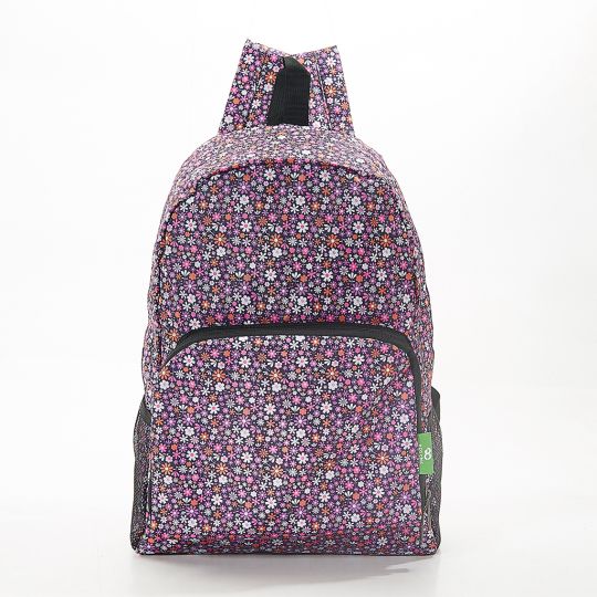 Eco Chic - Backpack - B04PP - Purple - Ditsy