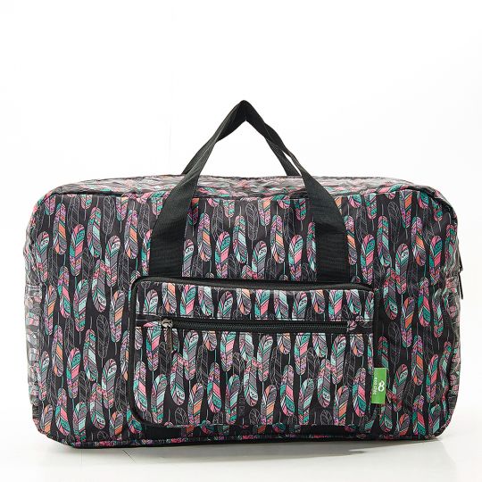 Eco Chic - Foldable Holdall (weekendtas) - D19BK - Black - Feather
