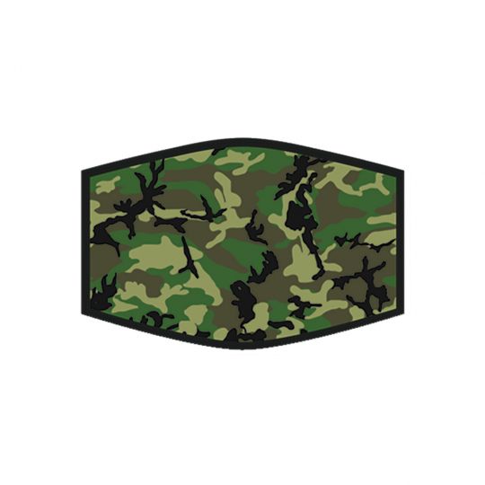 Mondkapje - Green Camouflage