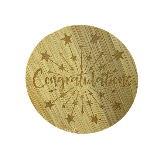 Bamboe deksel - Congratulations