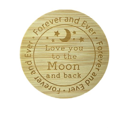 Bamboe deksel - Love you to the Moon and back
