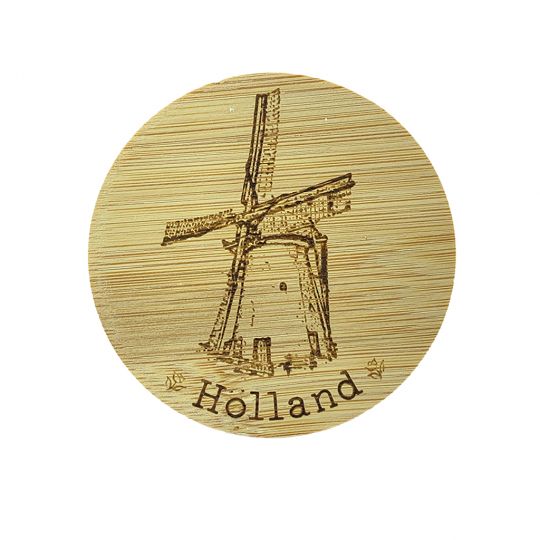 Bamboe deksel - Holland - Molen