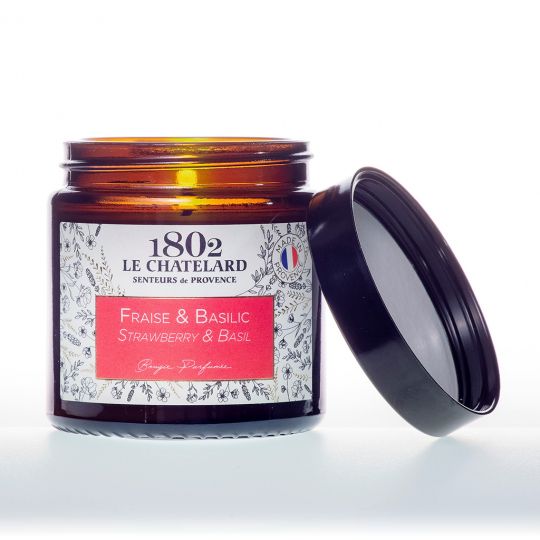LC1802 - Candle Scented - BAUT-203 - Strawberry-Basil - 80 gram