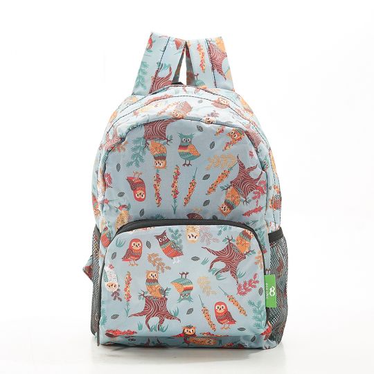 Eco Chic - Mini Backpack - G02BU - Blue - Owl 