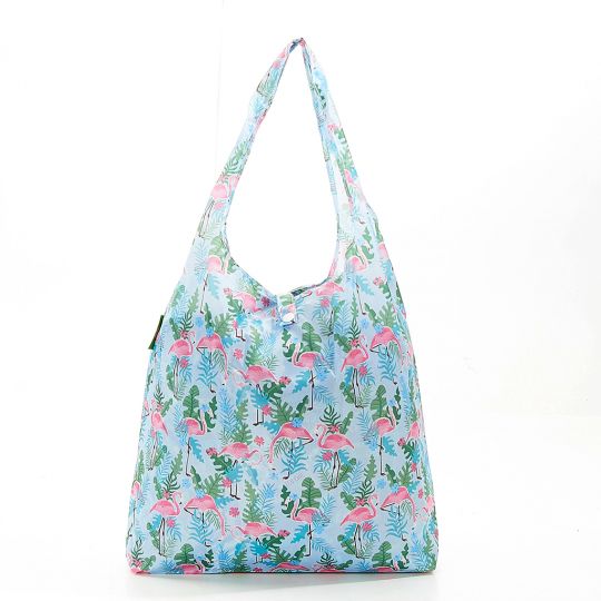 Eco Chic - Foldaway Shopper - A20BU - Blue - Flamingo*