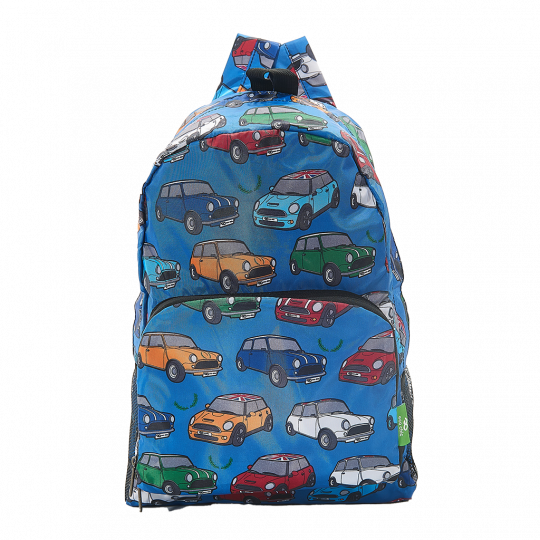 Eco Chic - Backpack - B01BU - Blue - Mini Car 