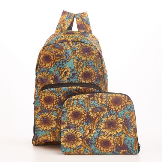 Eco Chic - Backpack - B34TL - Teal - Sunflower 