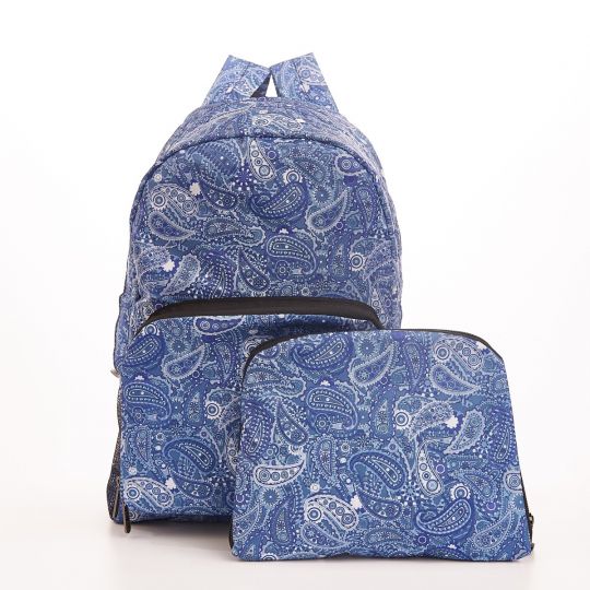 Eco Chic - Backpack - B36BU - Blue - Paisley  