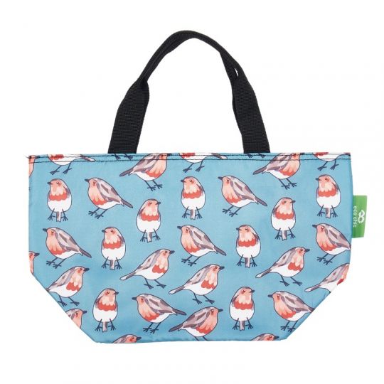 Eco Chic - Cool Lunch Bag - C54TL - Teal - Robins birds