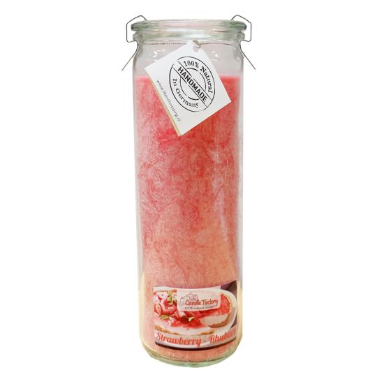 Candle Factory - Big Jumbo - Kaars - Strawberry - Rhubarb
