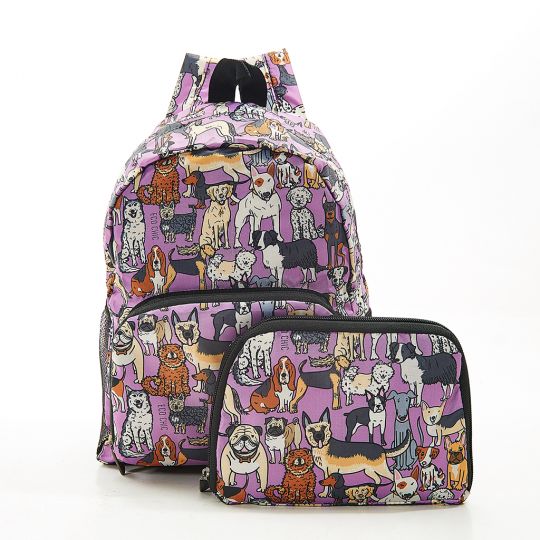 Eco Chic - Mini Backpack - G14LC- Lilac - Dogs     