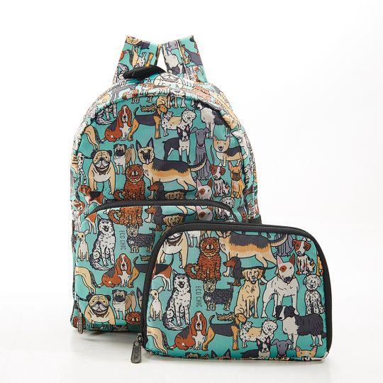Eco Chic - Mini Backpack - G14TL- Teal - Dogs     