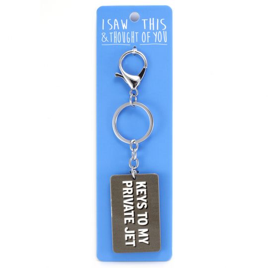 Keyring - I saw this & I thougth of You - Private Jet 