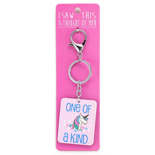 Keyring - I saw this & thougth of You - One of a kind Unicorn 