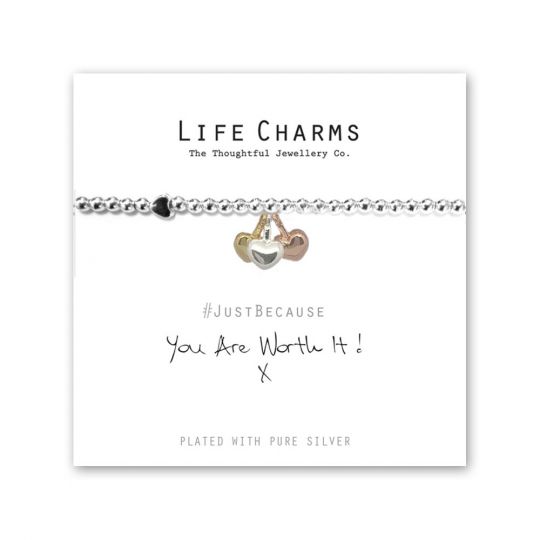 480239- Life Charms - LC039BW - Just because - You are worth it!