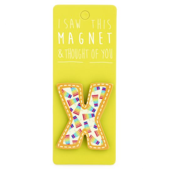 I saw this Magnet and .... - MA043 - Letter X