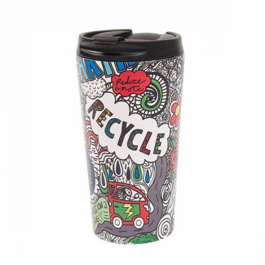 Eco Chic - The Travel Mug  (thermosbeker) - N23 - Save the Planet 