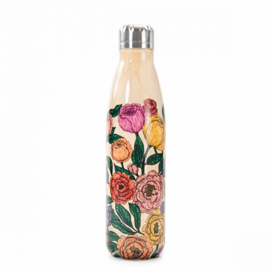 Eco Chic - Thermal Bottle (thermosfles)  - T13 - Beige - Peonies